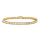 3 Row Baguette and Round Diamond Tennis Bracelet - 1